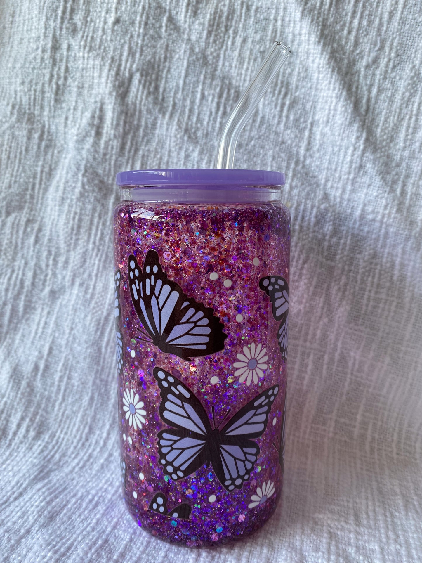 Butterfly Snow Globe Tumbler