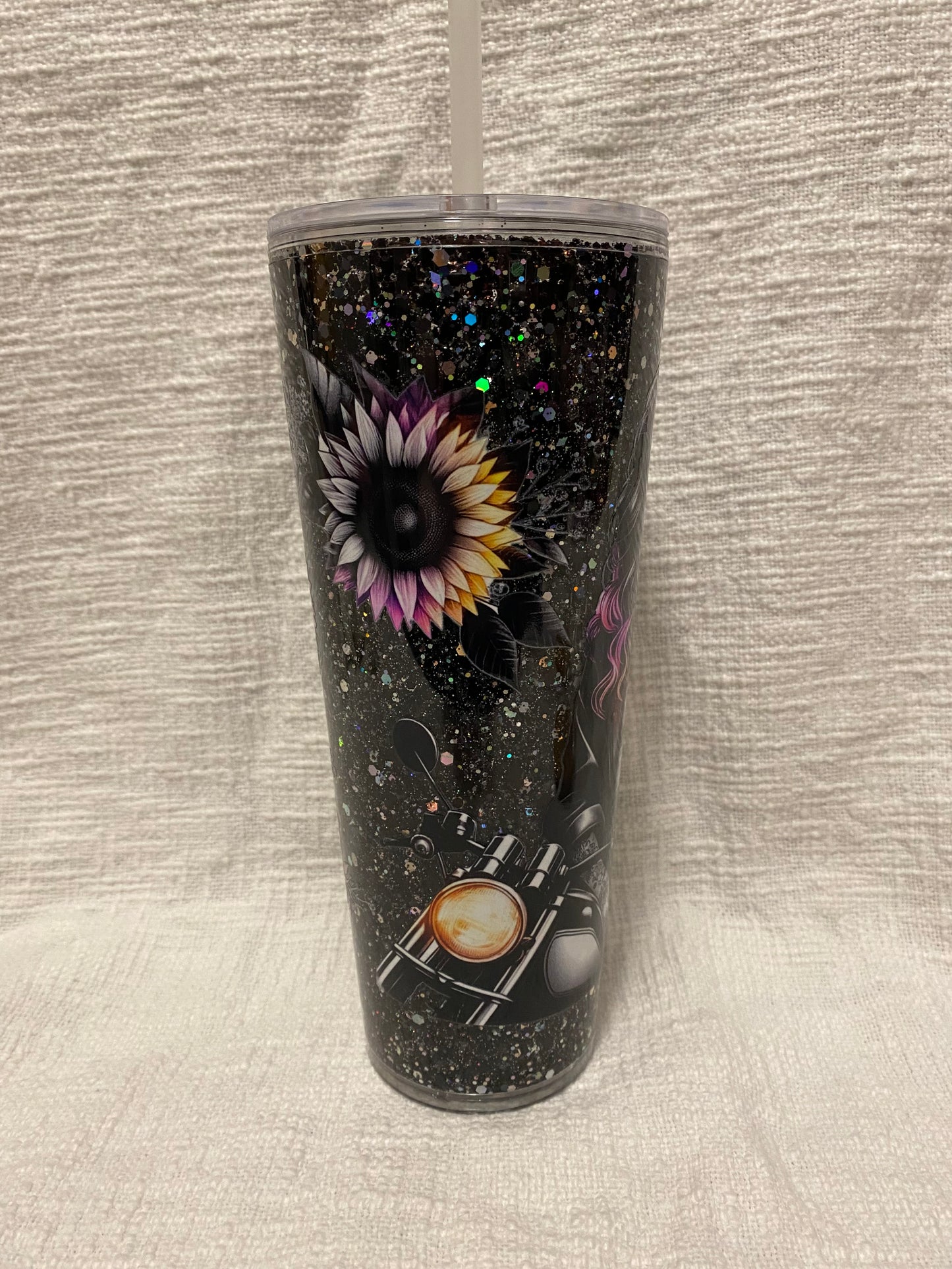 Acrylic 24oz Snow Globe Tumbler