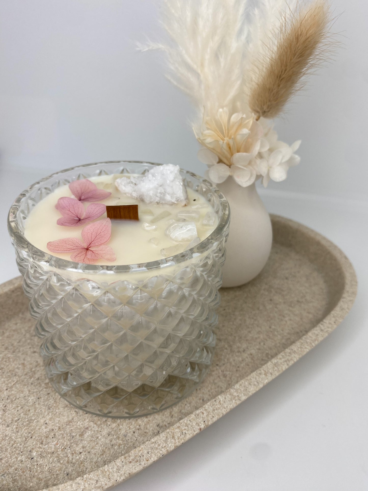 Crystal Infused Lux Candle