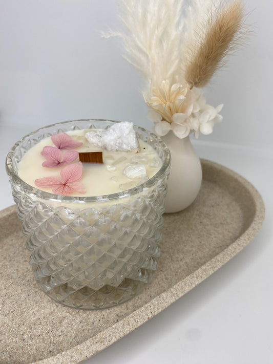 Crystal Infused Lux Candle