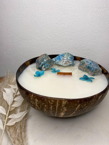 Crystal Infused Coconut Candle