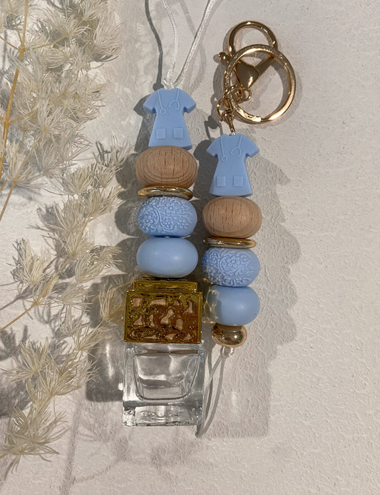 Baby Blue Nurse Car Diffuser/Keychain