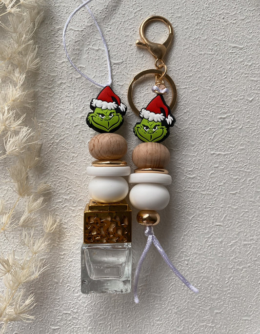 Red Grinch Car Diffuser/Keychain