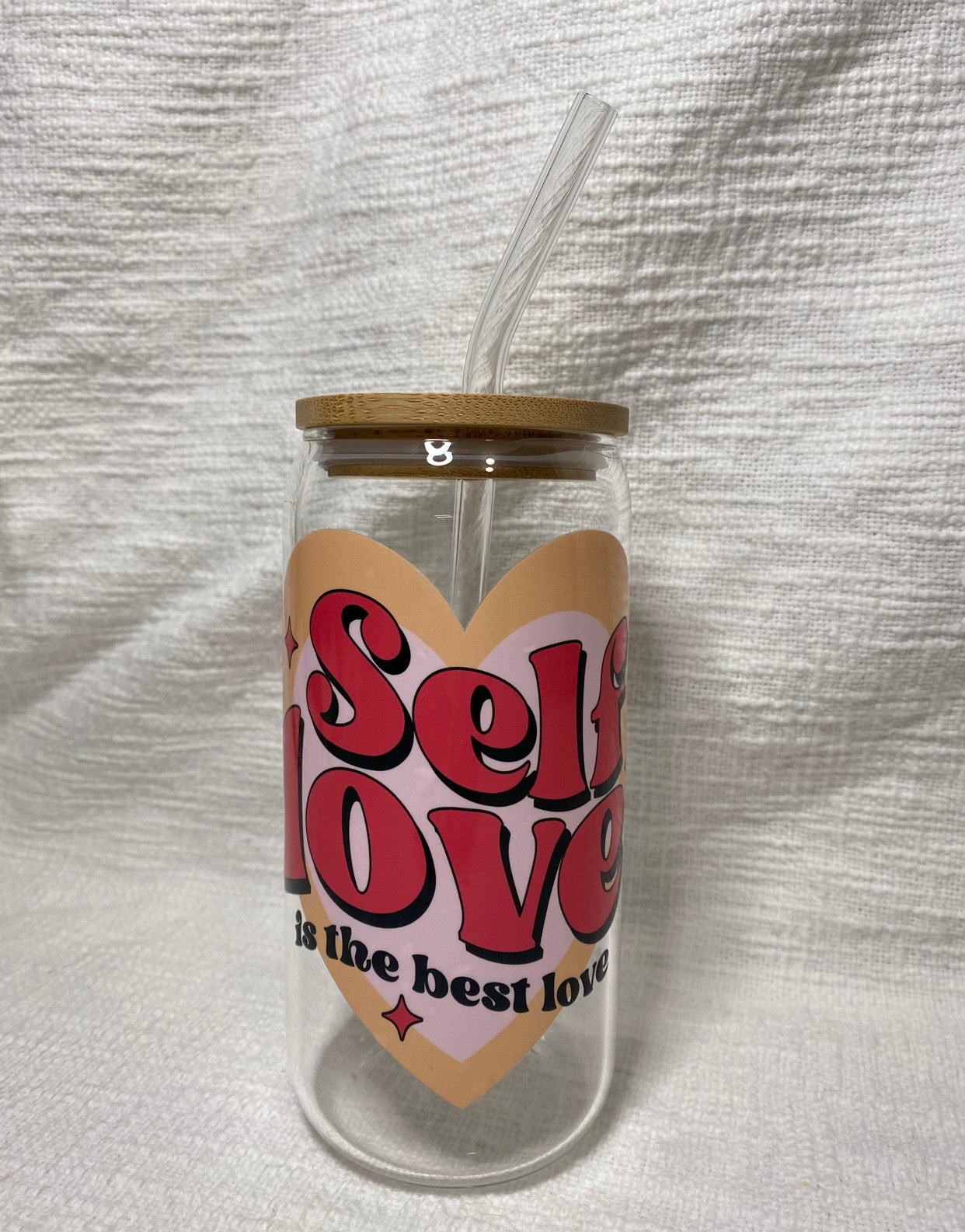 Self Love Heart Libbey Glass