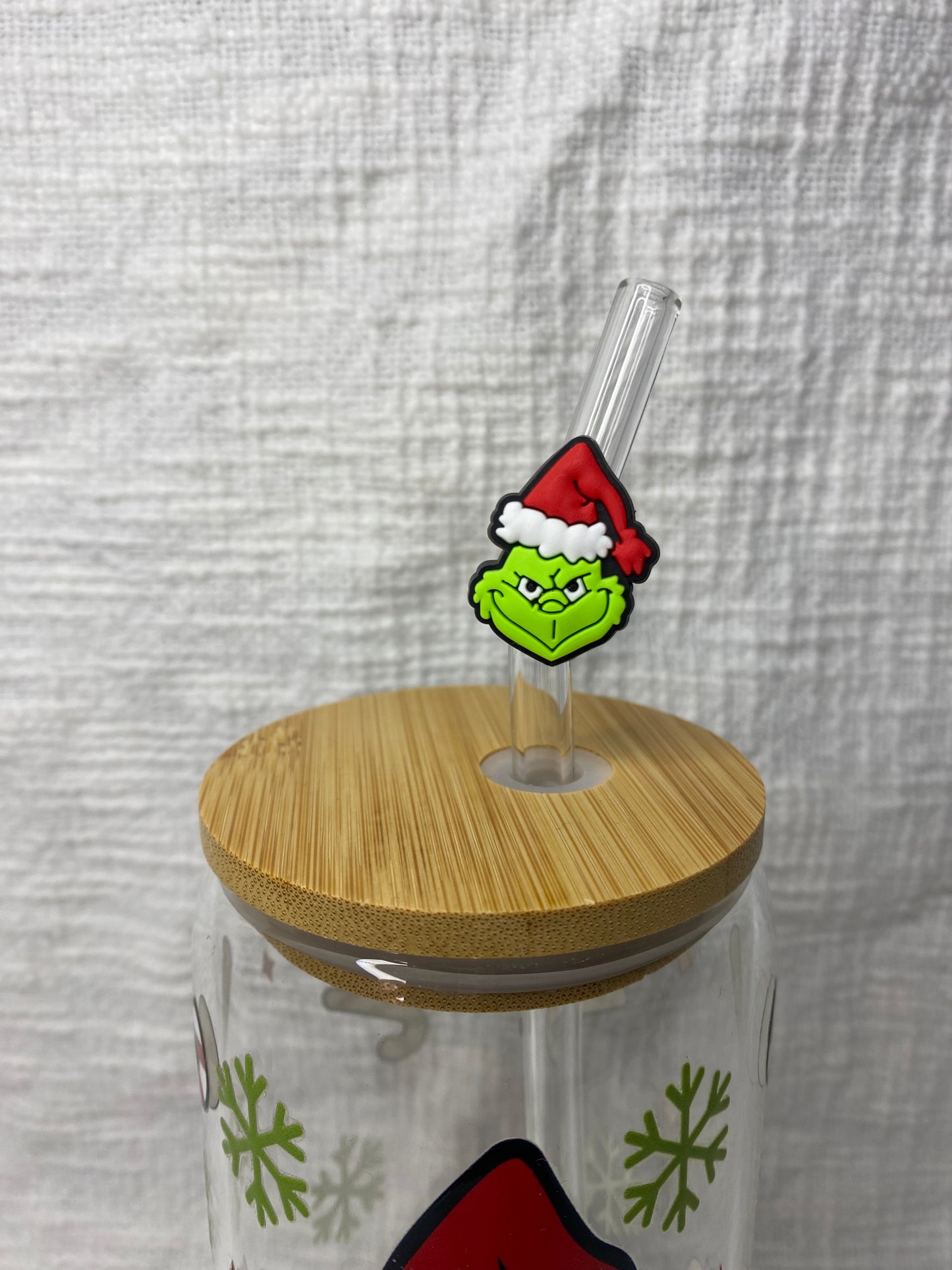 Grinch Straw Topper