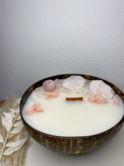 Crystal Infused Coconut Candle