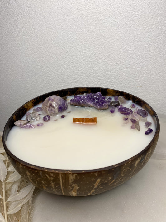 Crystal Infused Coconut Candle