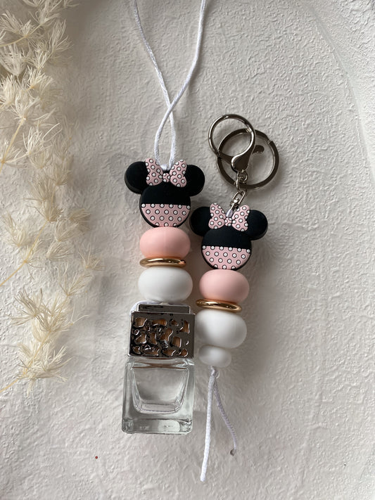 Pink Minnie Mouse Diffuser/Keychain