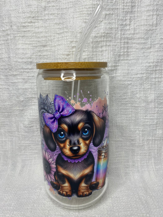 Dachshund Libbey Glass