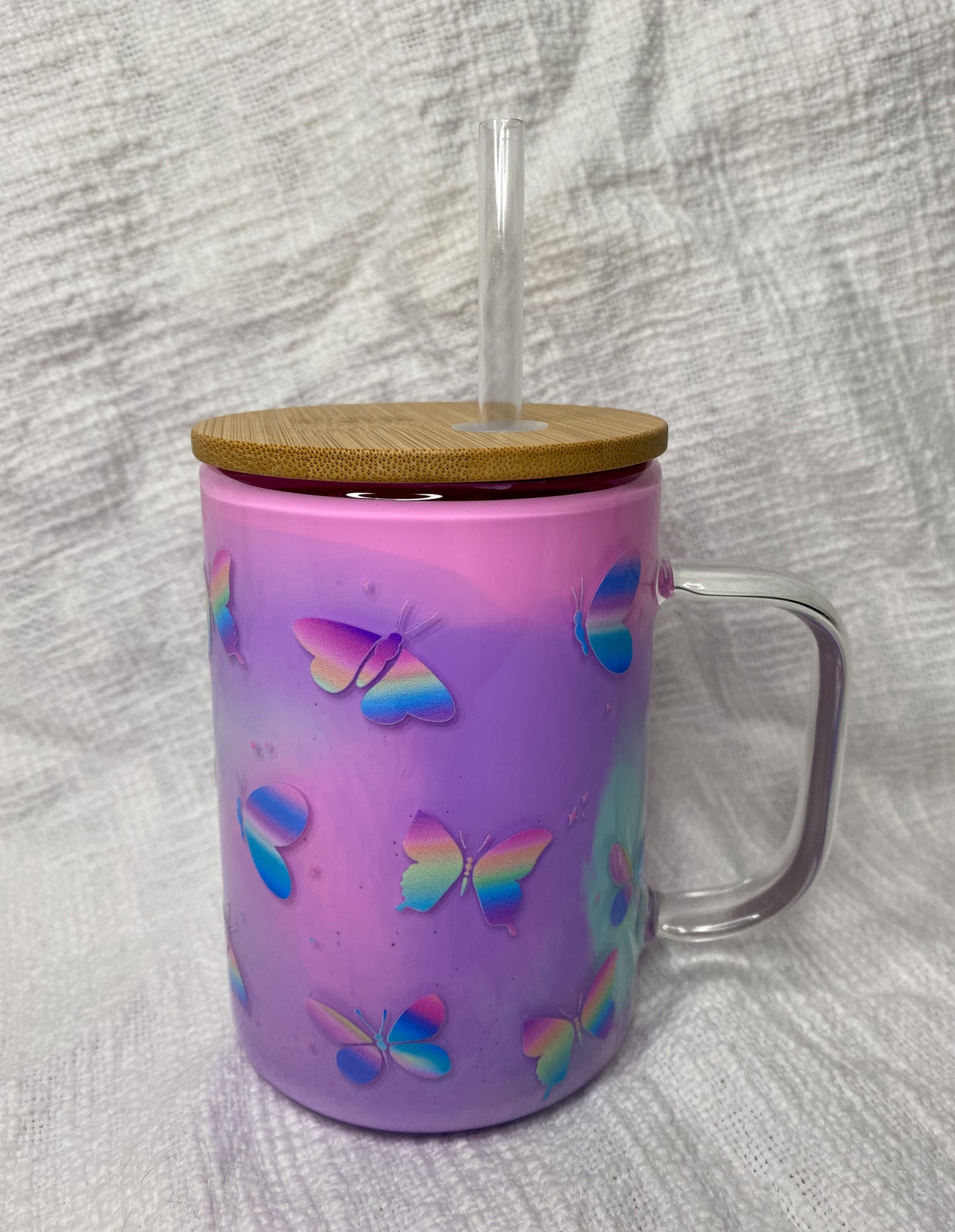 Butterfly Pastel Snow Globe Mug