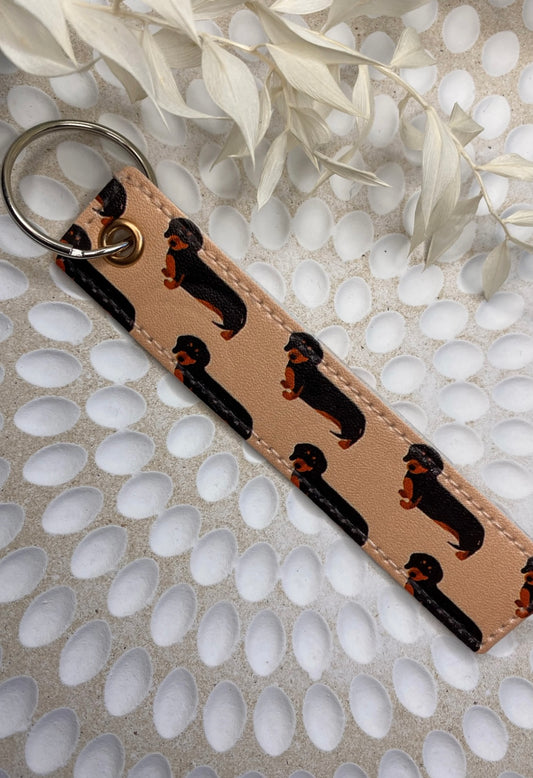 Dachshund Keychain Fob