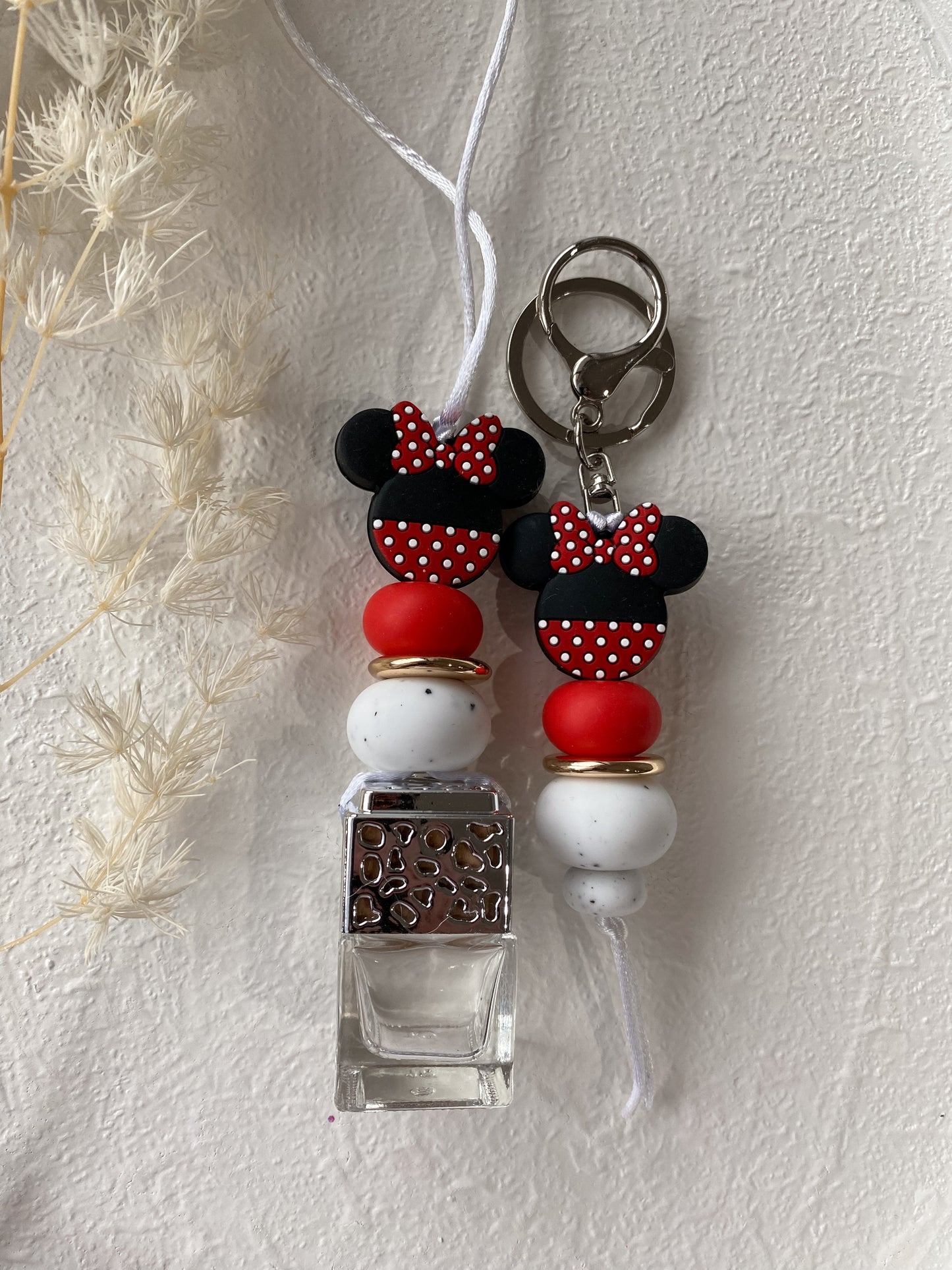 Red Minnie Mouse Car Diffuser/Keychain